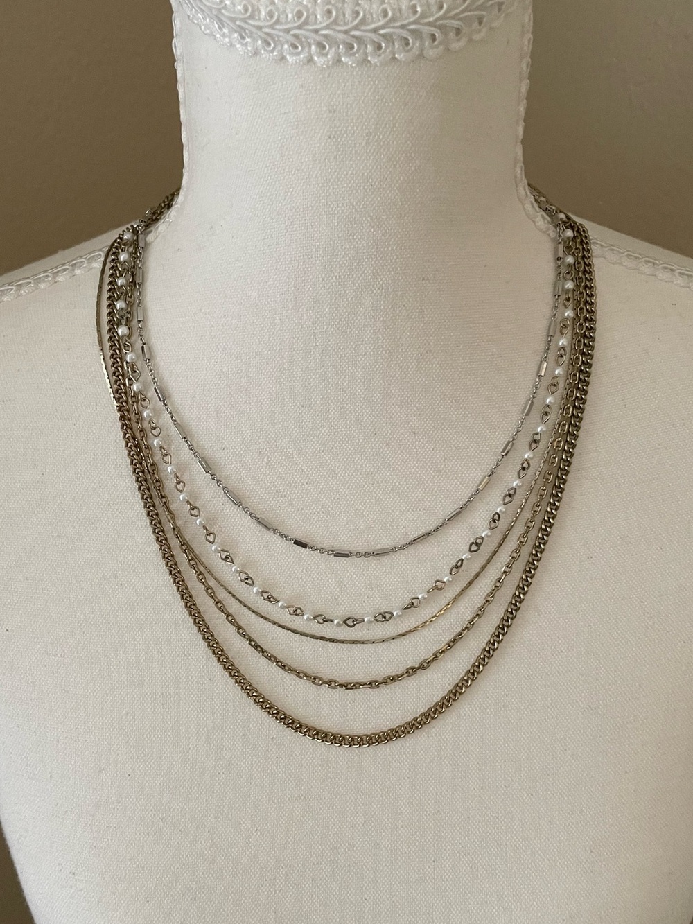 Ann Taylor Multi-Strand Layered Statement
Necklace